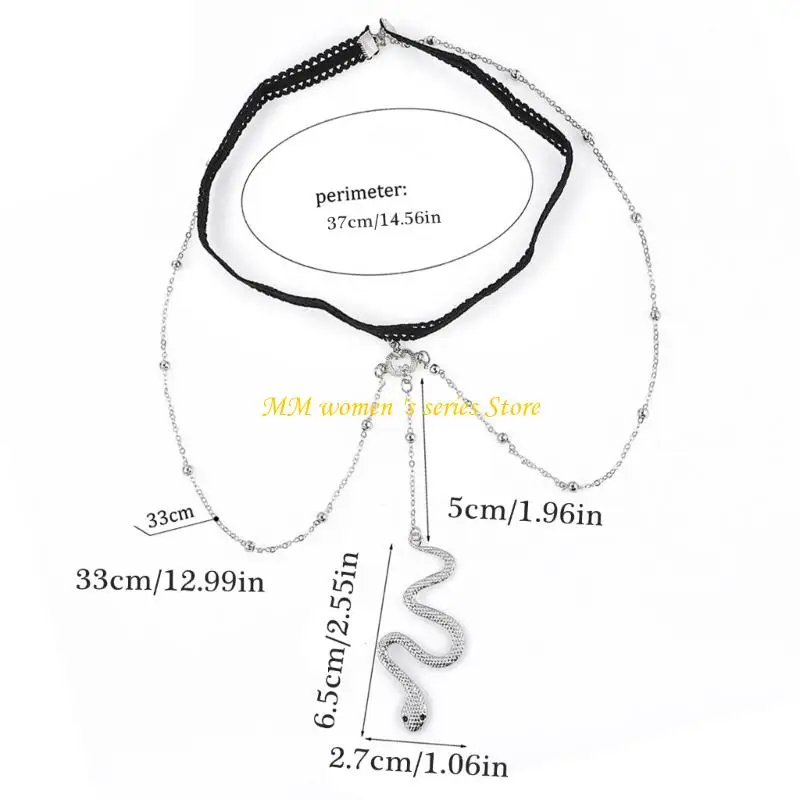 Q39C Multilayer Lace Styes chain chain chains tassels trend trend meshes trend chain chain #6