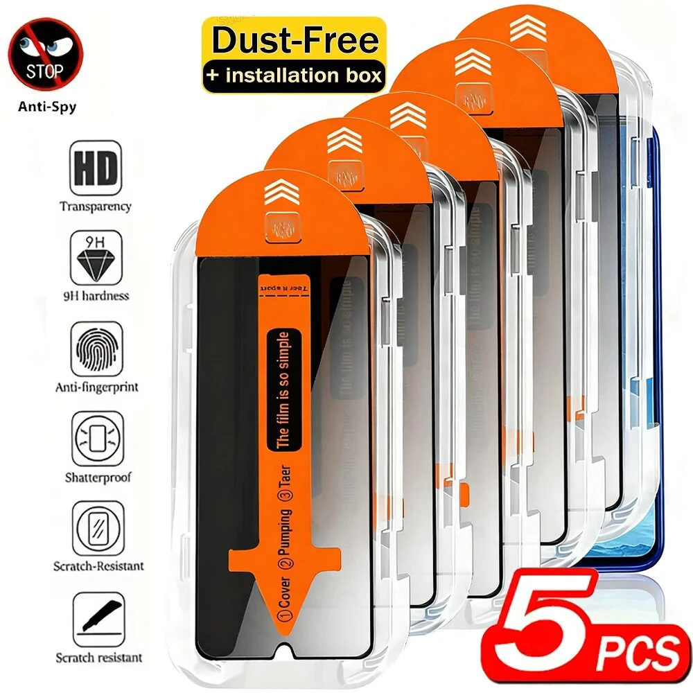 

Dust Free Install Privacy Tempered Glass Film for Samsung Galaxy S24 S21 Plus S26 Edge S20 S22 Ultra S25 S23 FE Screen Protector