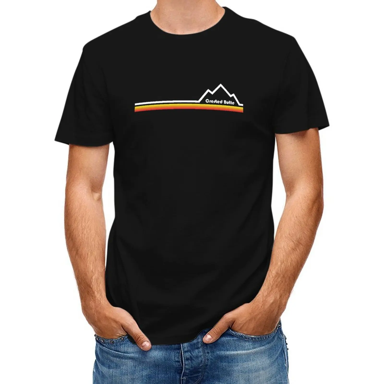 

Crested Butte Colorado T-Shirt custom t shirt blacks T-shirts for men cotton