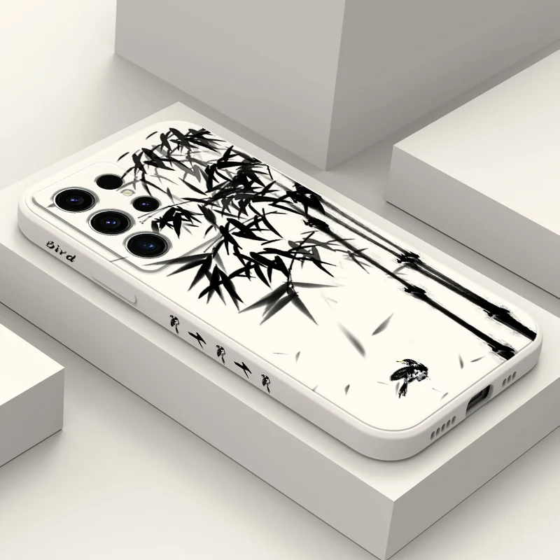 

Bamboo Rhyme Phone Case For Samsung Galaxy S24 S23 S22 S21 S20 S10 S10E Ultra Plus FE Note 20 Ultra 10 Plus Cover