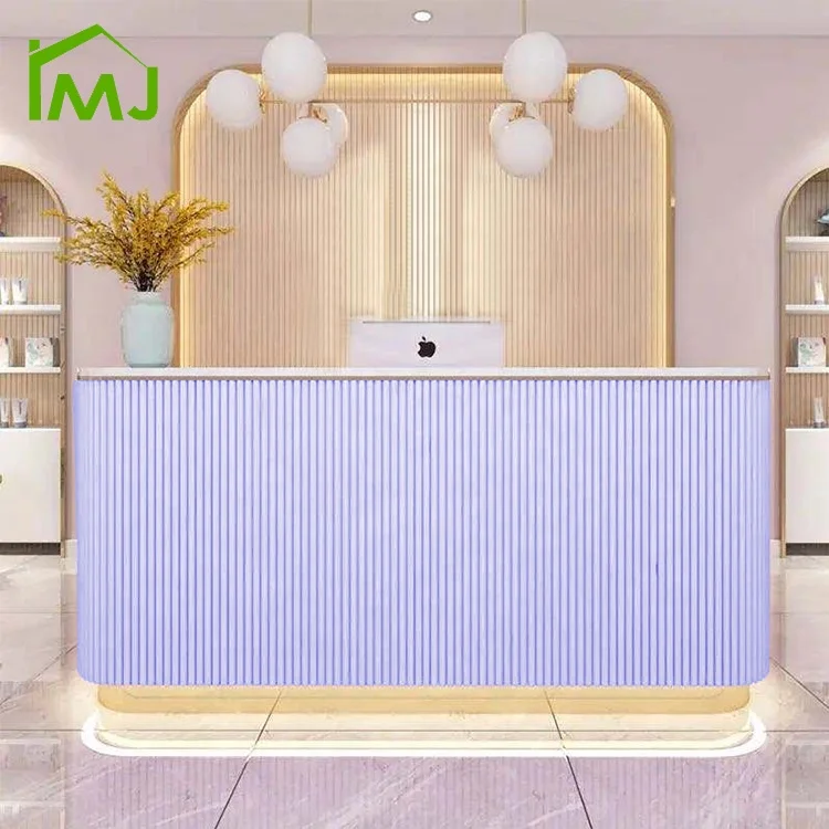 Salon Reception Desk Front Desk Modern Commercial Furniture Checkout Counter
