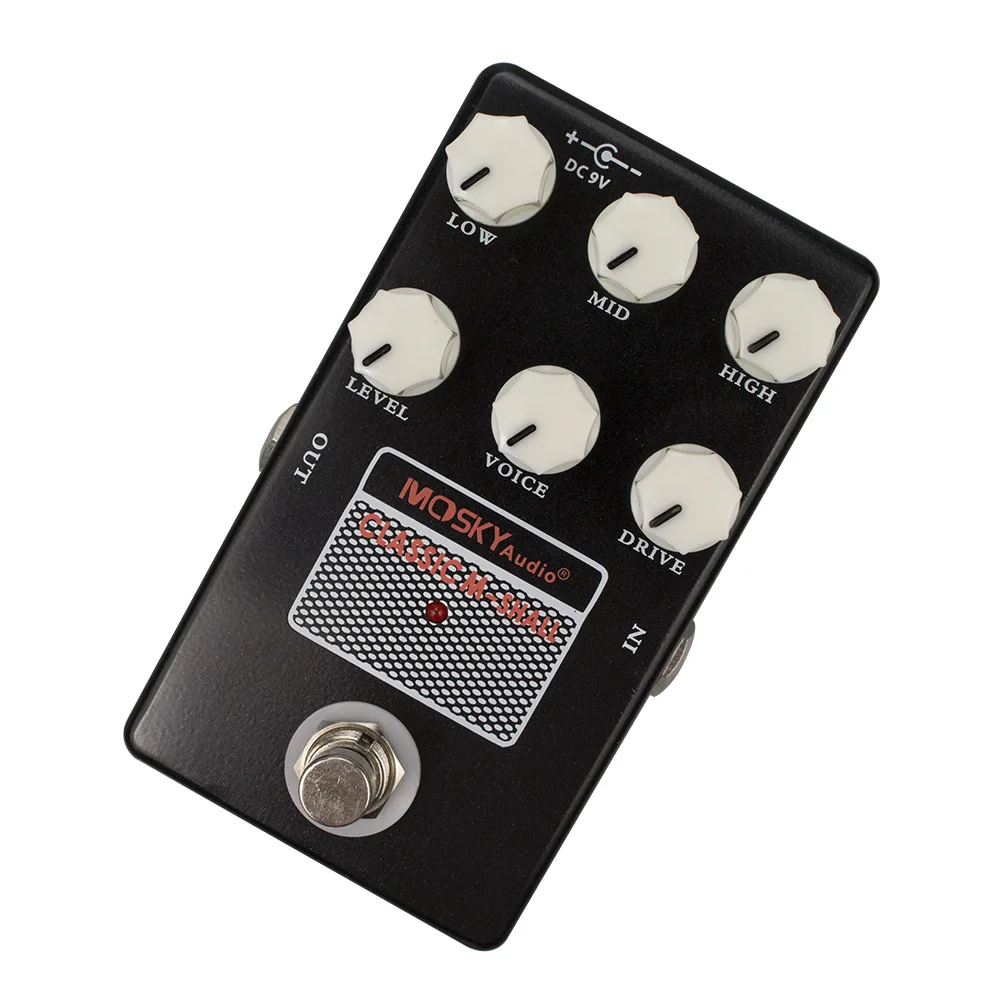 MOSKYaudio Guitar Effect Pedal M-SHALL Effects Processors Classic Speaker Simulation Drive Voice Level Full Metal Shell Guitar