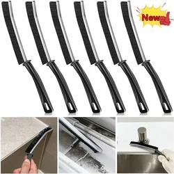 Nuevo cepillo de limpieza para huecos de baño, juntas de azulejos de cocina, ángulo muerto, limpiador de cerdas duras, herramientas de limpieza de ventanas con ranura para esquinas