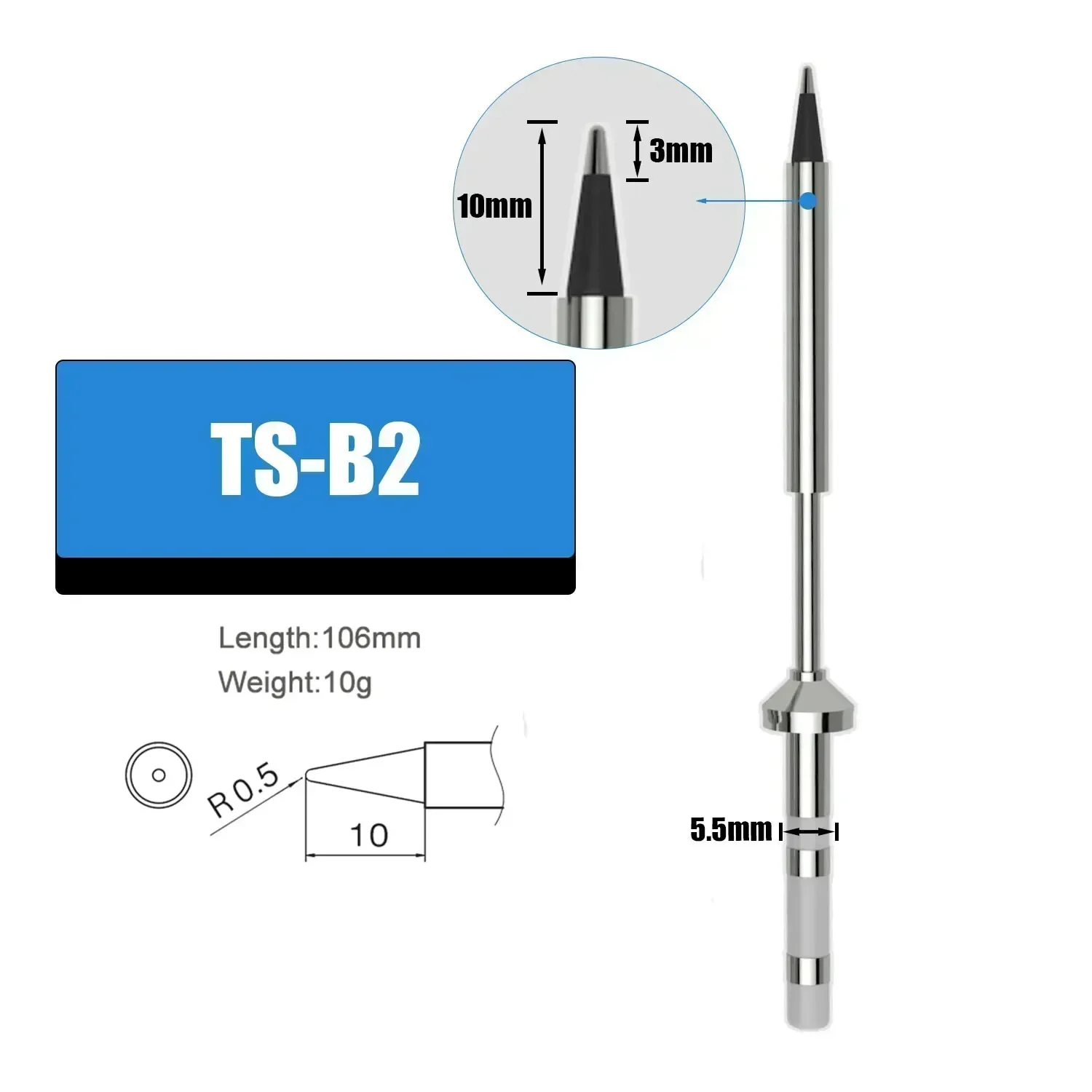 Pine64 TS100 TS101 T85 Soldering Iron Tips Replacement Various models of Customizable soldering iron tips kit BC2 K KU ILS JO2