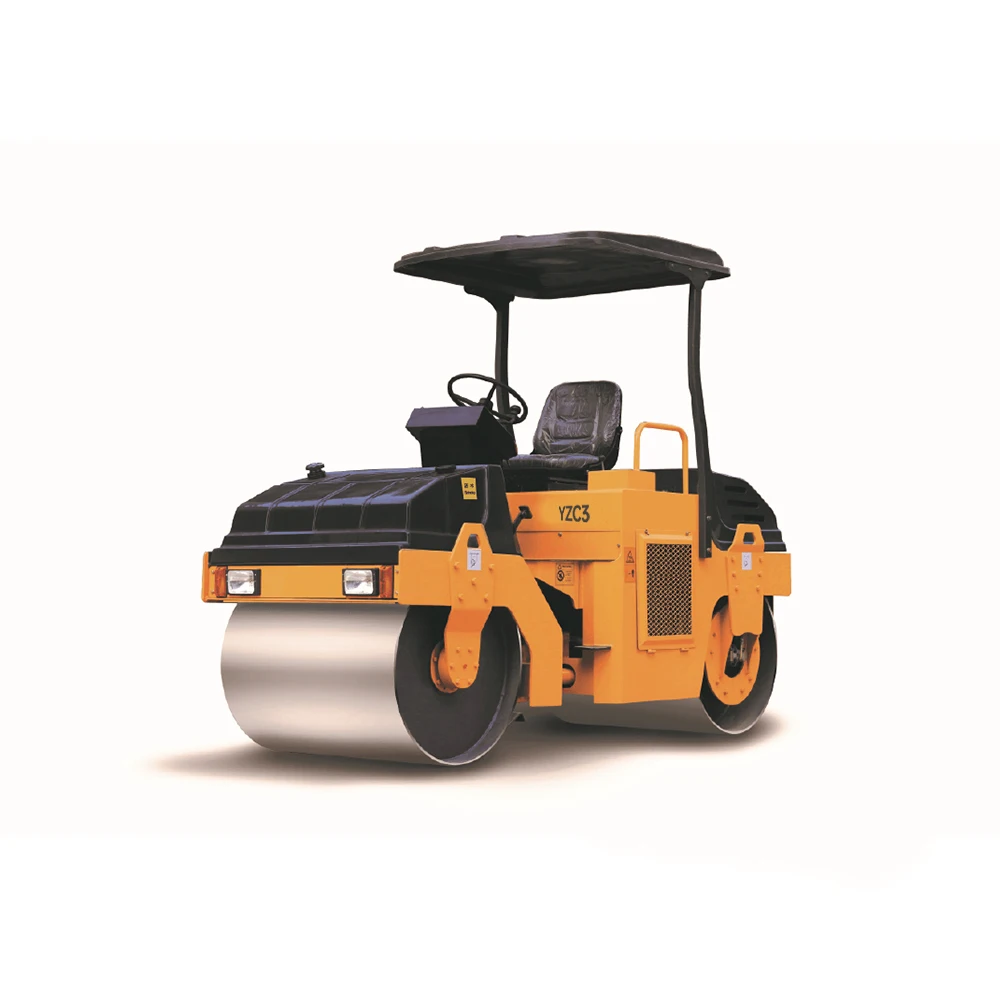 Chinese 3tons 3000kg Mini Road Roller Compactor Factory Direct Supply Micro Roller Machine