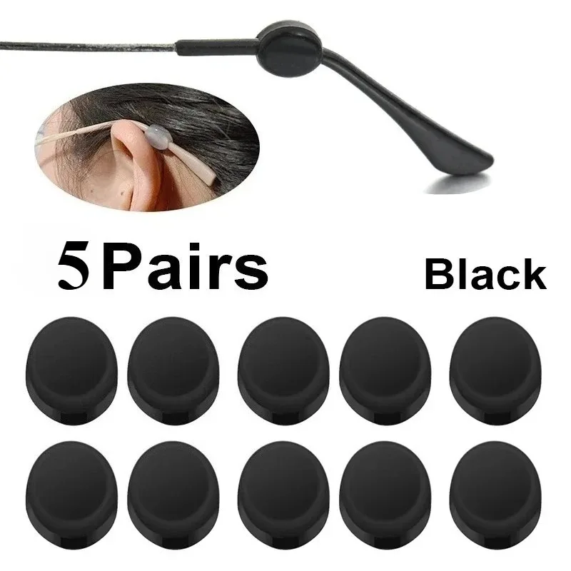 Soft Invisible Round Silicone Eyeglass Ear Hooks, Anti Slip Mini Temple Tip Holders Non-Slip Spectacle Eyewear Grips