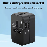 Conversion Plug For Travel Conversion Socket Dual USB Port AC Power Charger Universal Adapter Outlet Converter For EU UK US AU