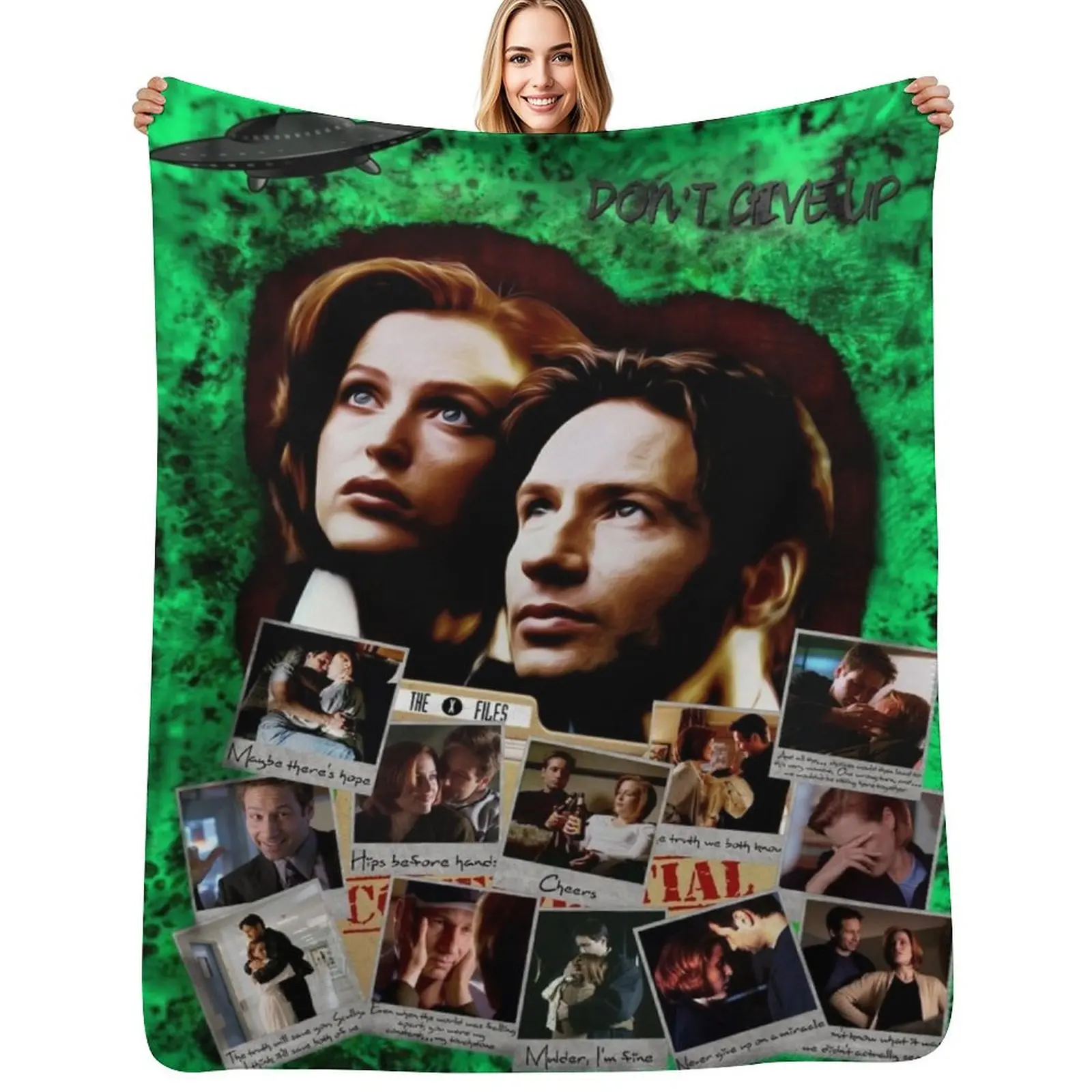 

Don't Give Up Throw Blanket Picnic Sofa Throw Bed linens Plush Blankets