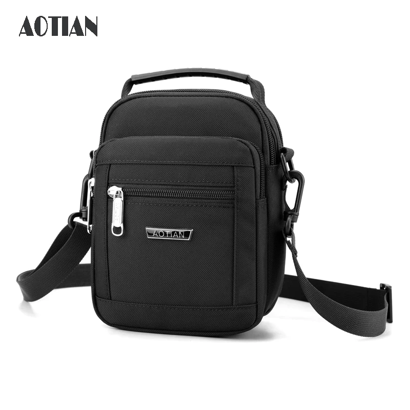 AOTIAN brand Men\'s Shoulder Bag Man mini Crossbody Bag Small Messenger Bag Nylon Male High Quality Handbag