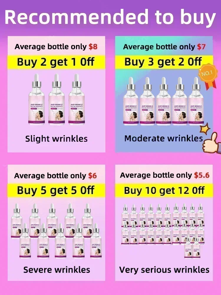 Effective Anti-Wrinkle Facial Serum Anti-Aging Facial Wrinkle Reduction Facial Fine Lines Neck Line Serum