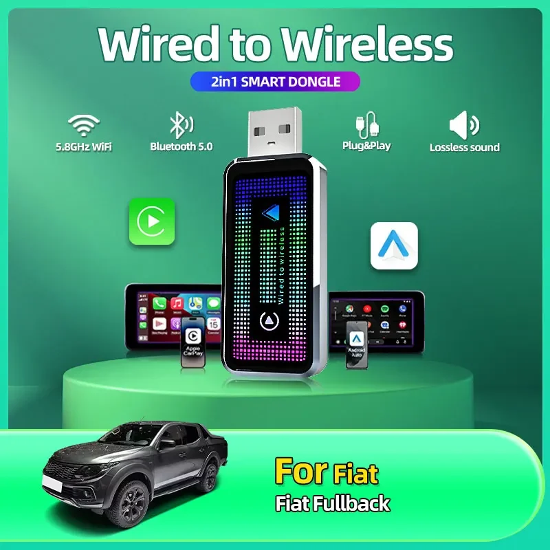 

Wireless Carplay Box Android Auto Plug And Play Applicable To Convert Original Car Wired Carplay To Wireless For Fiat Fullback