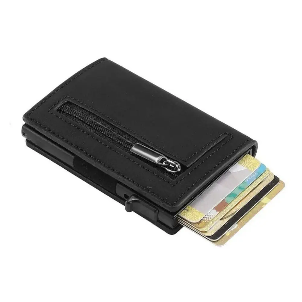 

2025 анти-RFID-блокирующий кошелек для карт, металлический роскошный рукав для карт, тонкая минималистичная сумка-держатель для кредитных карт