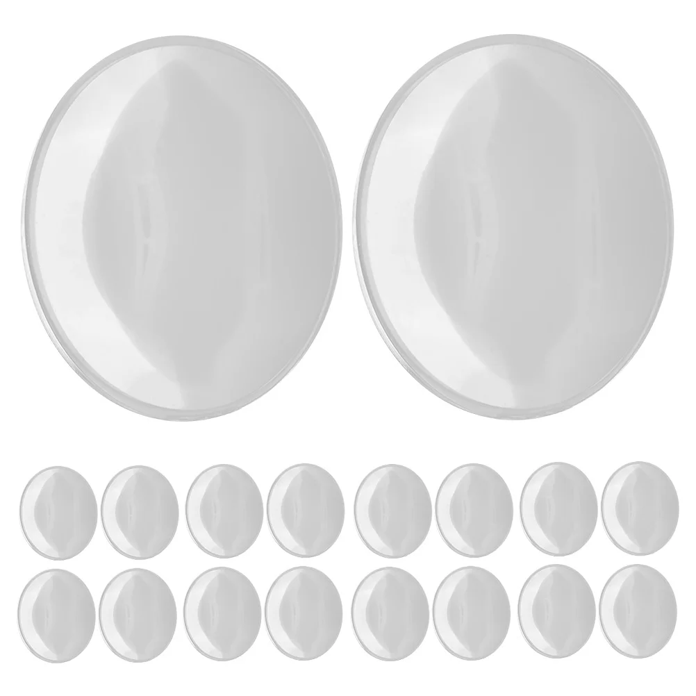 

12Pcs Optical Grade Double Convex Lenses 42Mm Clear Magnifier Glass for Reading Research Educational Physics Experiment