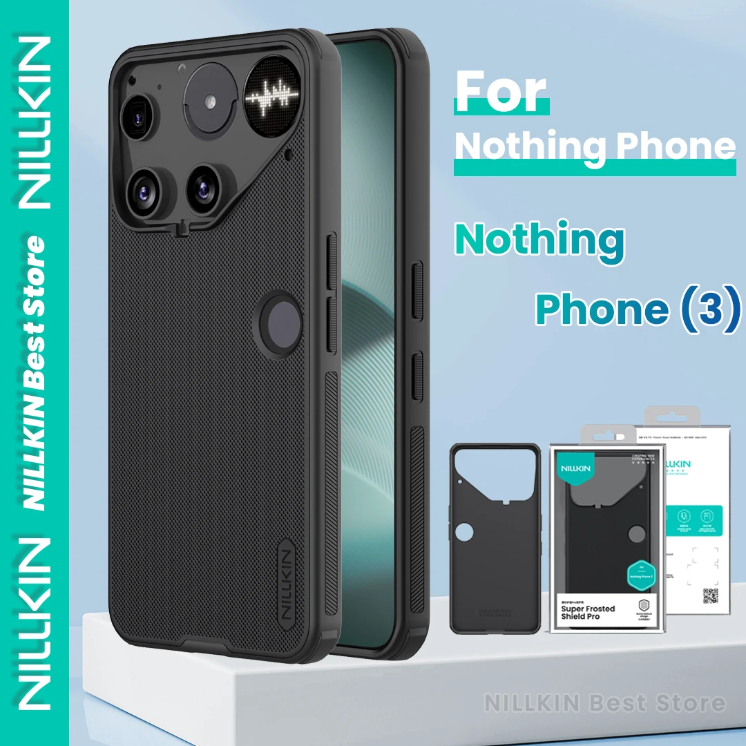 

Nillkin For Nothing Phone 3 Phone Case Tpu+Pc Four Corners Airbag Bump Texture Shockproof Super Frosted Shield Pro Case
