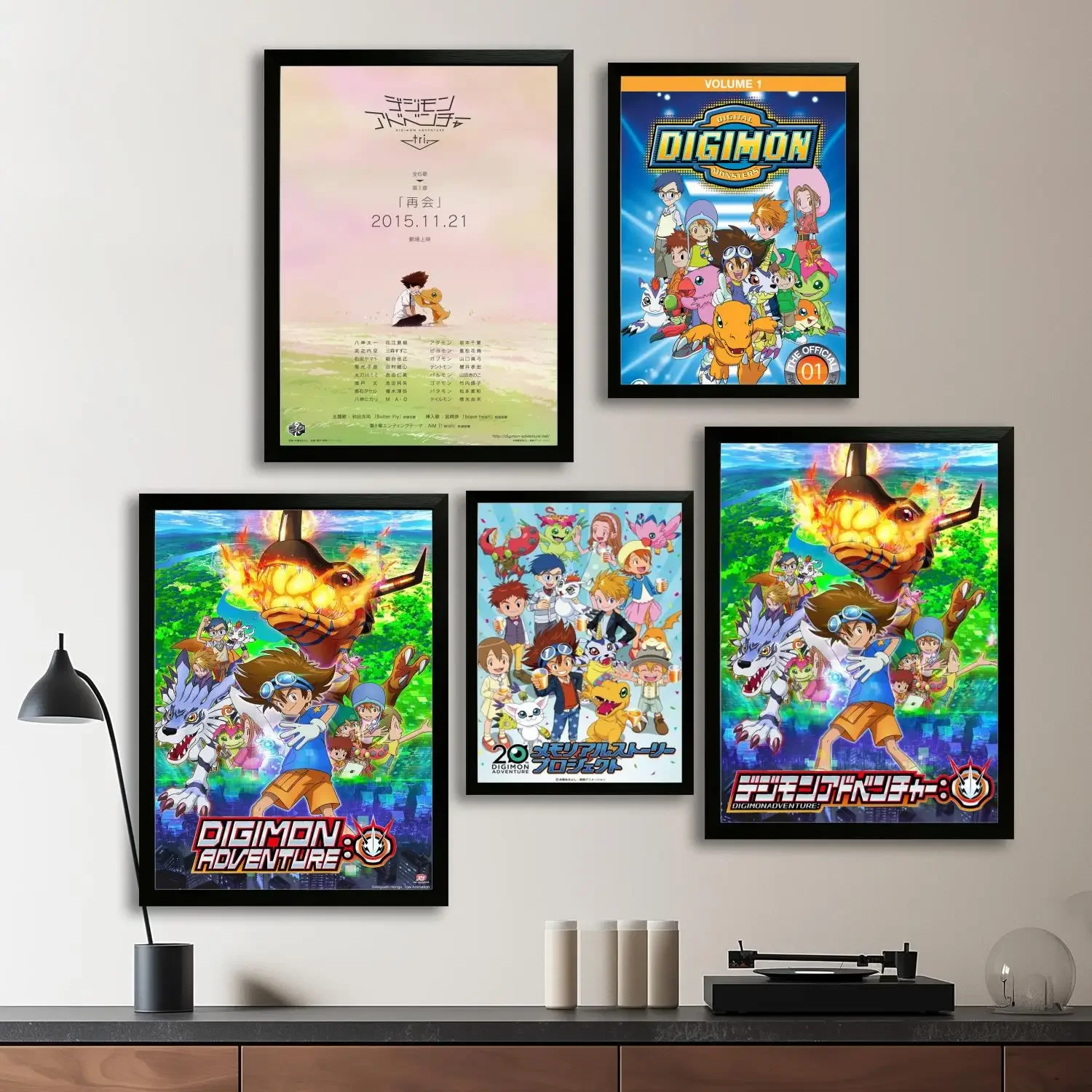 Anime Digimon Adventure Canvas Art Poster and Wall Art, Picture Print, Modern Family Bedroom Decor, Posters,Decorative painting