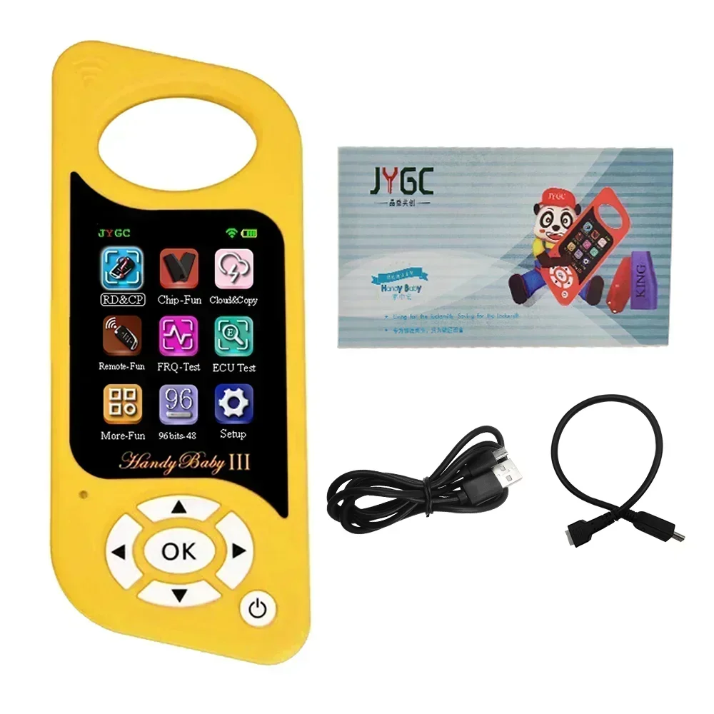 A+ JMD Handy Baby III 3 2023 Auto Key Programmer Tool Free 96 Bit 48 Function Wifi Version For 4D/46/48/G/King Chip Red Chips