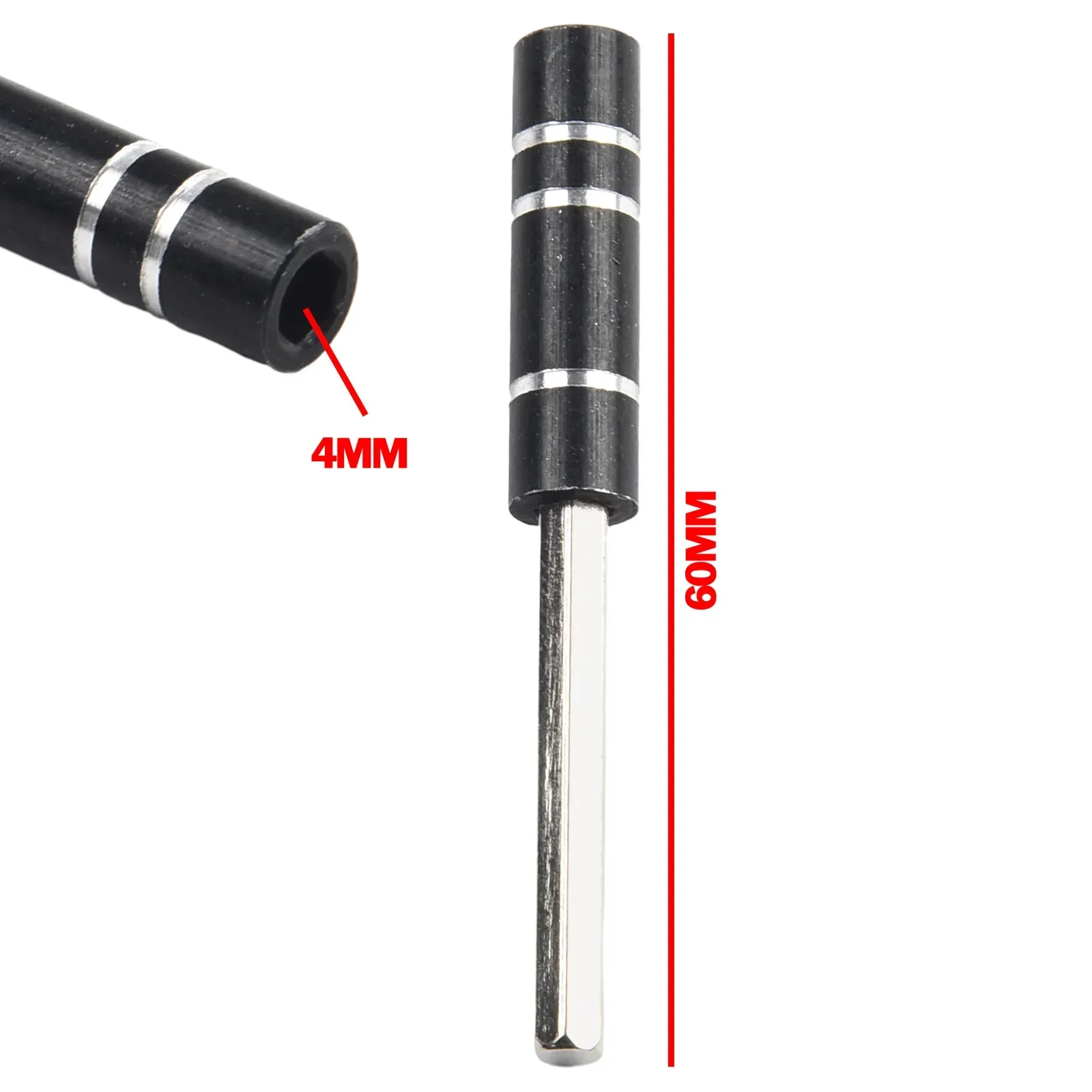 1pc 60mm Length Screwdriver Extension Rod 4mm Hexagonal Shank Screw Driver Connecting Rod Screwdriver Holder Hand Tools