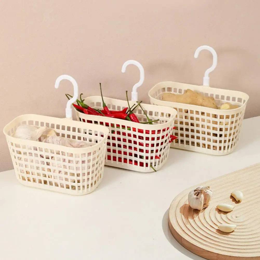 Storage Basket for Kitchen Storage Basket Kitchen Wall Hanging Storage Basket Set for Onions Ginger Garlic 2pcs for Home