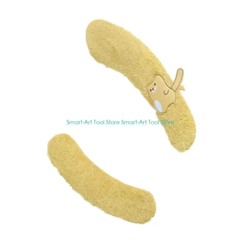 E1PB Plush Toilet Pad Universal Bathroom Accessory Easy Installation