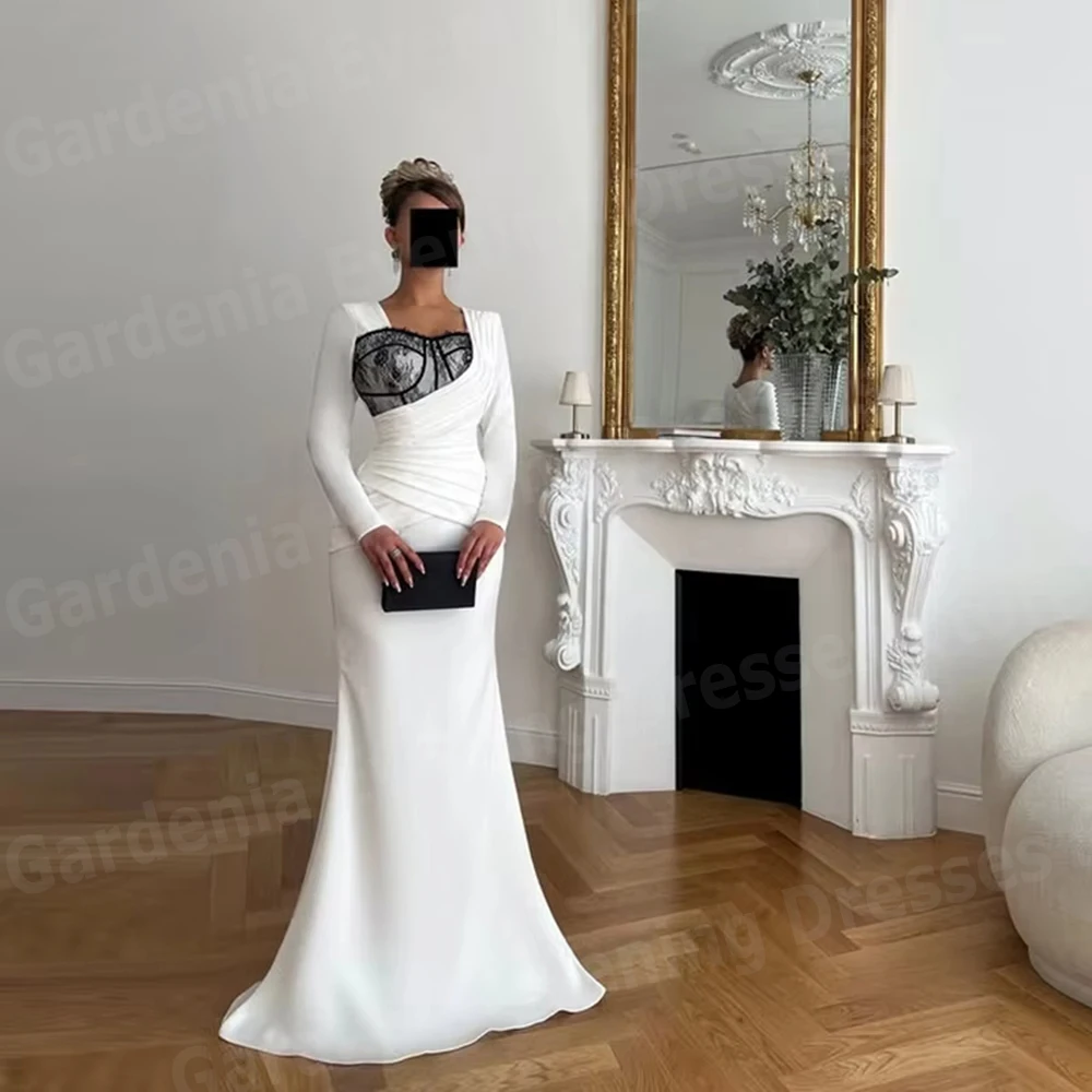 Elegante Meerjungfrau-Abendkleider für Damen mit Langen Ärmeln und Spitze, Maßgeschneiderte Ballkleider für Formelle Anlässe
