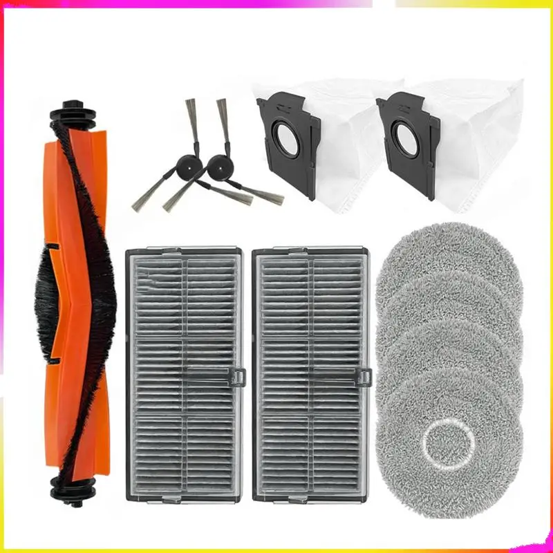 M04K Per Dreame X40 Ultra/X40 Pro/S30 Pro Ultra Pezzi di ricambio Kit di accessori-Spazzola principale Filtro HEPA Mop Sacchetto per la polvere in tessuto