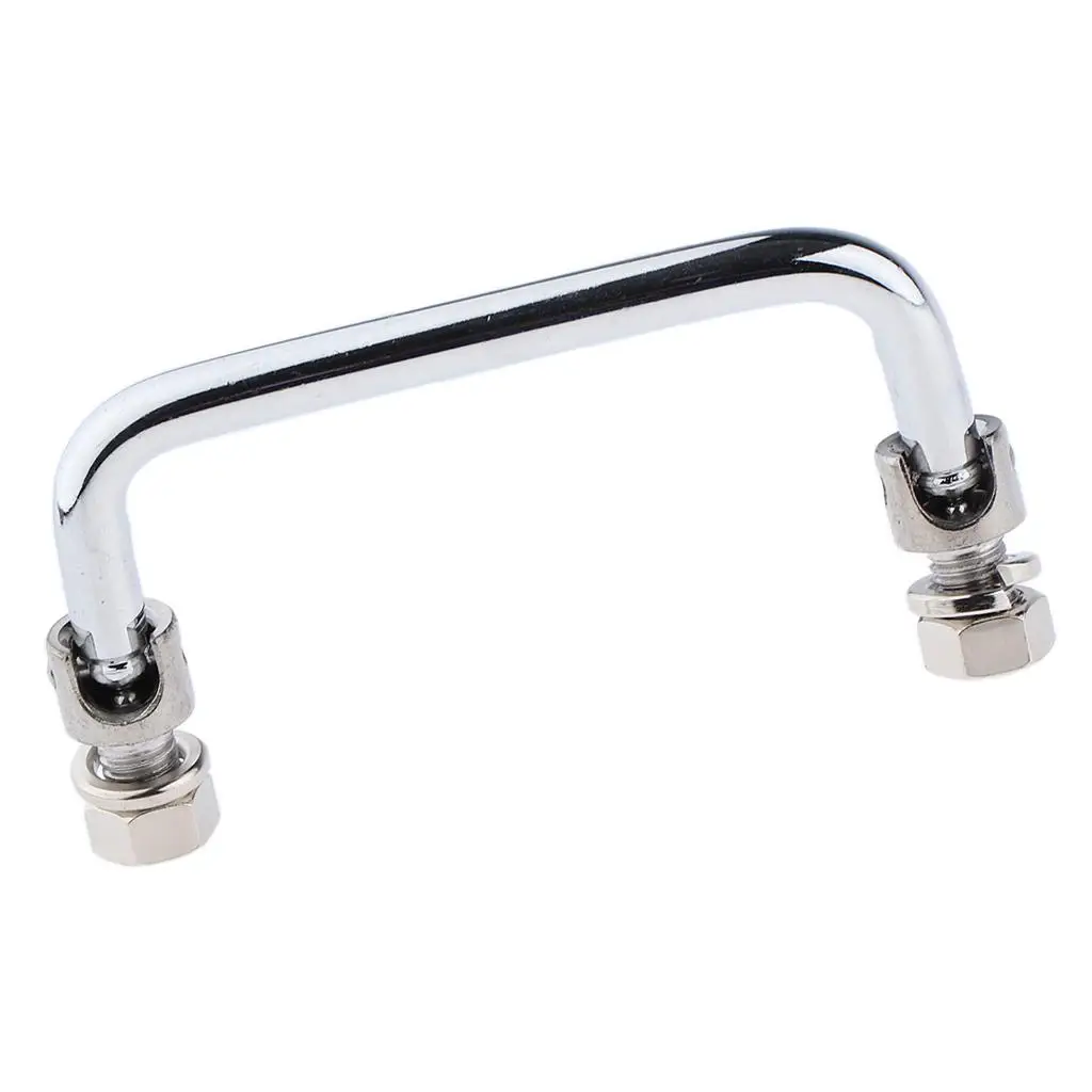 Stainless Steel Handrail 4 inch Folding Grab Handle for Marine Yacht Baot RV Trailer Motor Home, Silver - view 3