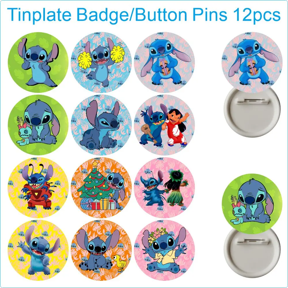 카툰 스티치 파티 선물 생일 파티 선물 실리콘 팔찌 스티커 키체인 크리스마스 양말 속 채우기 교실 보상품