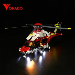 Vonado LED Light Kit for 42145 Rescue Helicopter Building Blocks Set (NOT Include the Model) Bricks Toys for Children