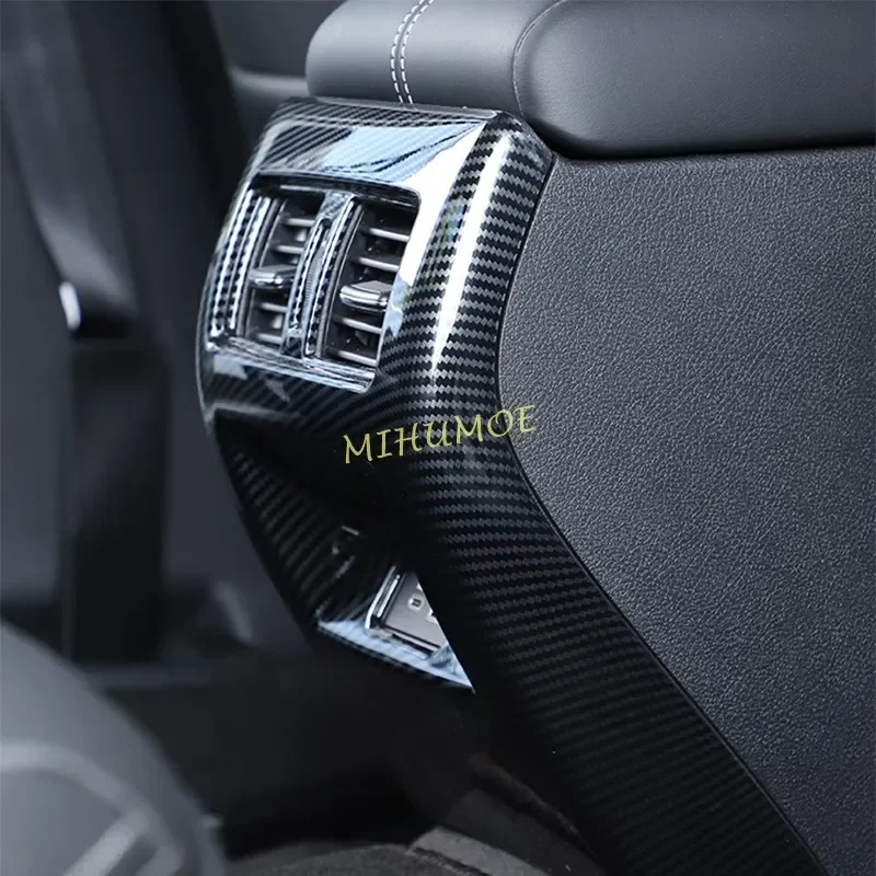 

For 2019 2020 2021 2022 2023 2024 Nissan Altima Carbon Fiber Car Rear Seat Armrest Air Vent Cover Trims