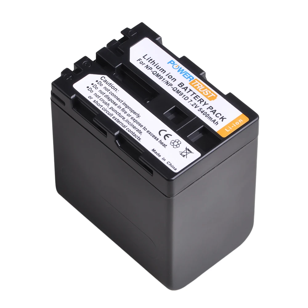 PowerTrust NP-QM91D NP-QM91 batería para Sony NP-FM70 NP-FM90 NP-QM71 CCD-TRV328 338 DCR-DVD300 301 DCR-HC14 DCR-PC105