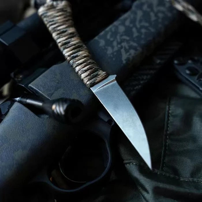 

Лезвие из нержавеющей стали высокой твердости, прямой нож для выживания в дикой природе, тактические уличные инструменты, походный нож EDC