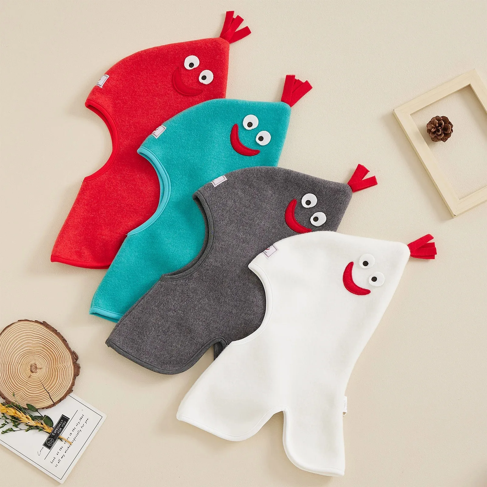 

Toddler Baby Girls Boys Balaclava Rooster Hats Cute Soft Winter Cap Infant Headgear Bonnet Ear Protection Warm Hat Hood Beanies