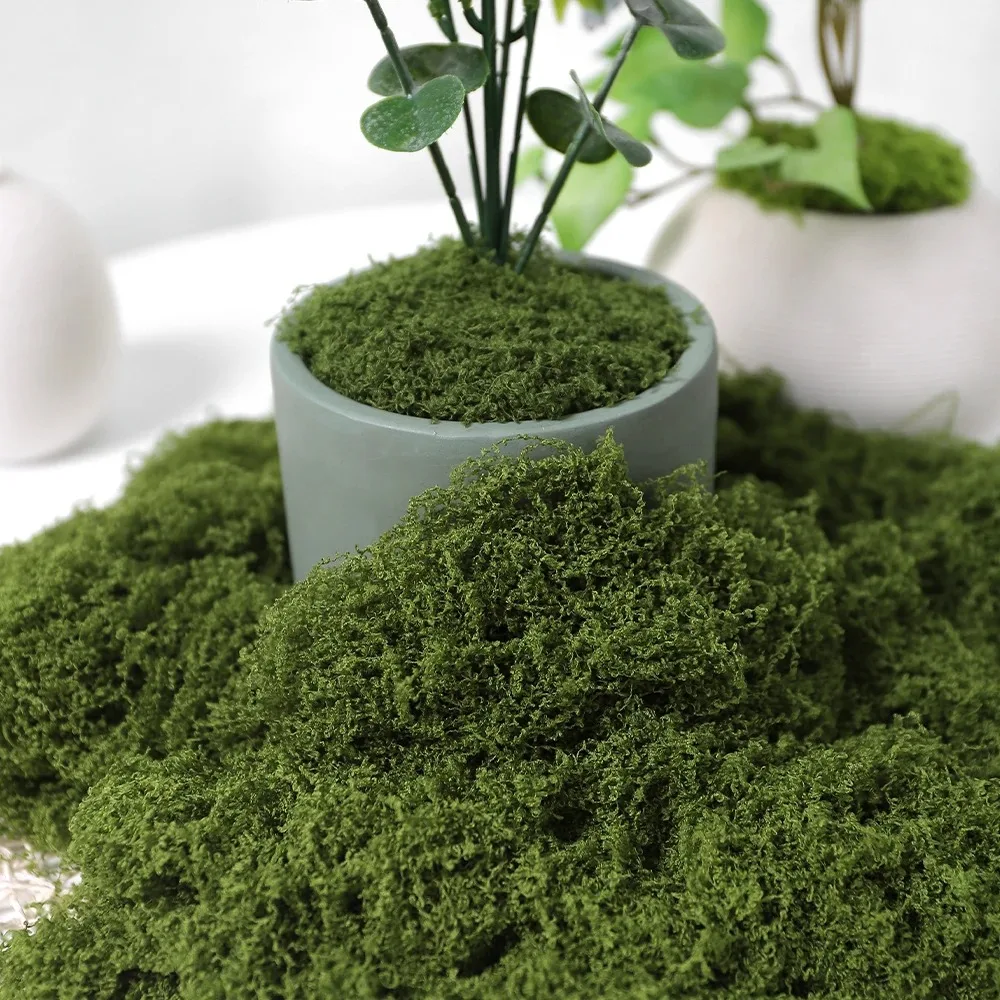 Artificial Green Plants Moss Grass 30/50/100g Mini Landscape Decor Fake Flower Home Garden Living Room DIY Crafts