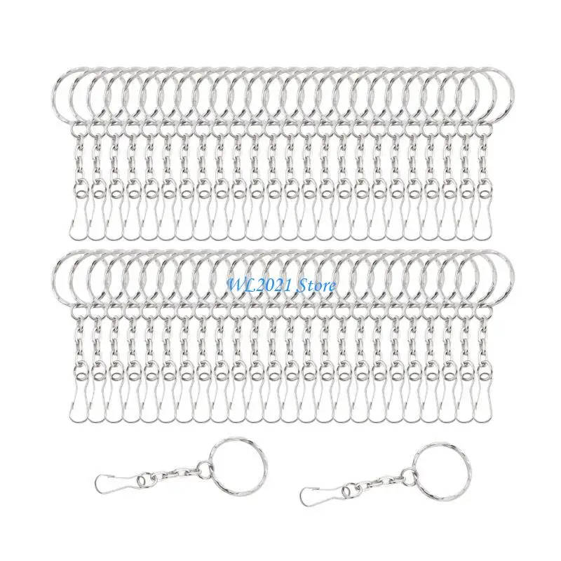 

G5GC Link Chain Keychain Clasp Keychain Making Part Gift for Hand-Making Enthusiasts