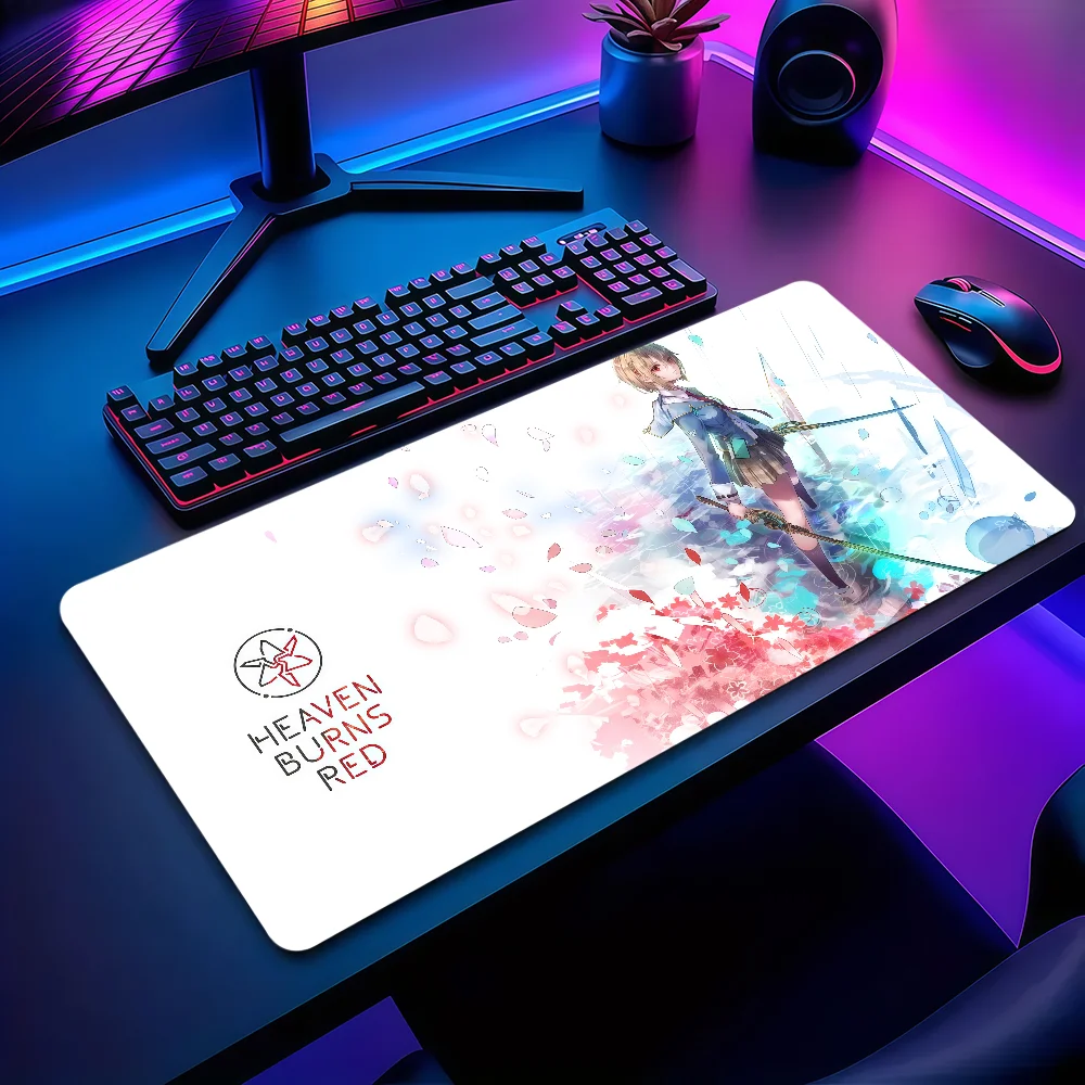 H-Heaven Burns Red Mouse Pad Non-slip Thickened MousePad Large Writing Lockedge Office Student Gaming Cushion