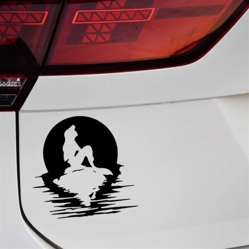 

Lonely Mermaid Girl Modeling Car Sticker PVC Fantastic Fashion Style Decal Body Decoration Waterproof Decals 15CM PVC KK