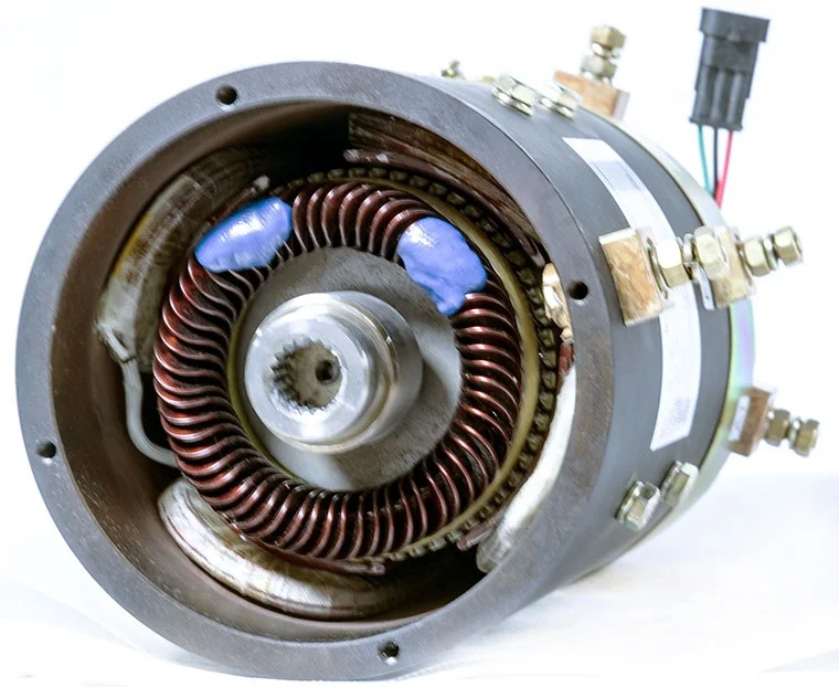 Golf cart DC motors are available with controllers or a full electric vehicle conversion kit