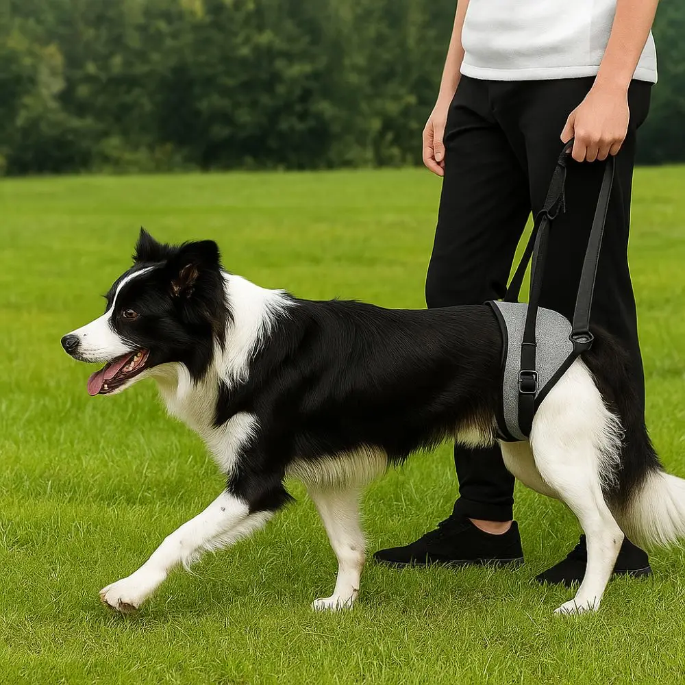 

Adjustable Dog Lift Harness Comfortable Detachable Pet Rear Leg Support Non-slip Handle Dog Back Leg Sling Joint Injuries