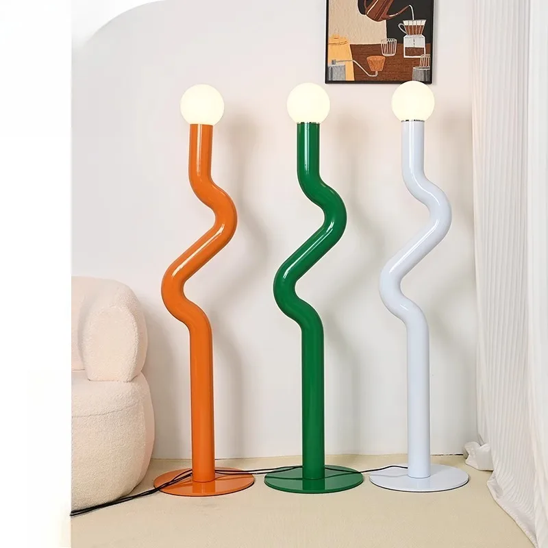 

Macaron Color Floor Lamp Modern Designer Art Bedroom Living Room Sofa Side Ambient Light