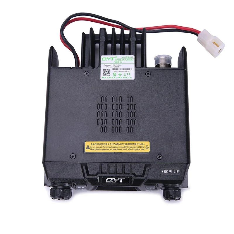 QYT KT-780 Plus veicolo Mouted VHF 100W 136-174MHZ autoradio ad alta potenza 256CH auto Ham ricetrasmettitore stazione camion Walkie Talkie 25