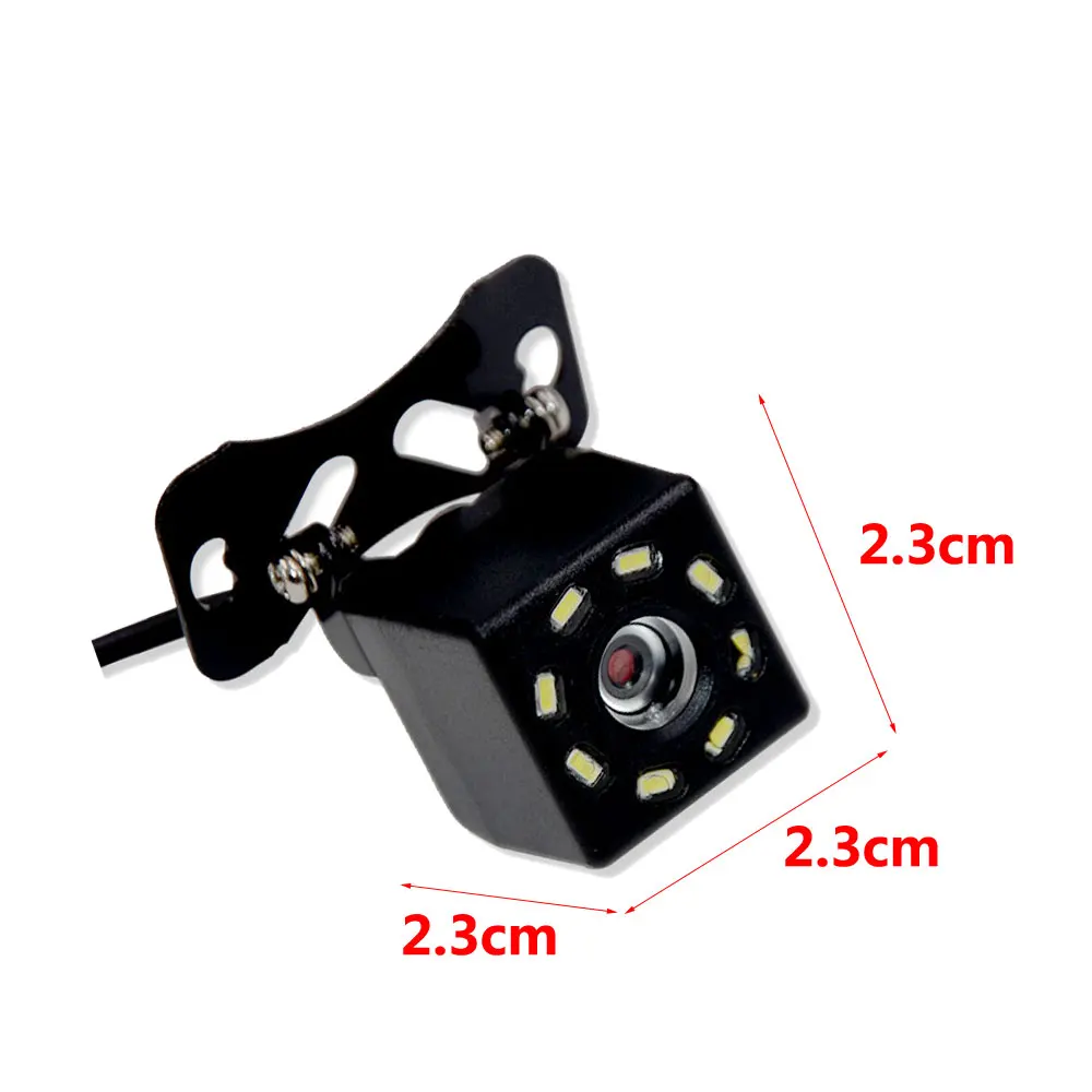 Auto Achteruitkijkcamera Nachtzicht Achteruitrijden Auto Parking Camera Ip68 Waterdicht Ccd Led Auto Back-Up Monitor Brede Graad Hd Beeld