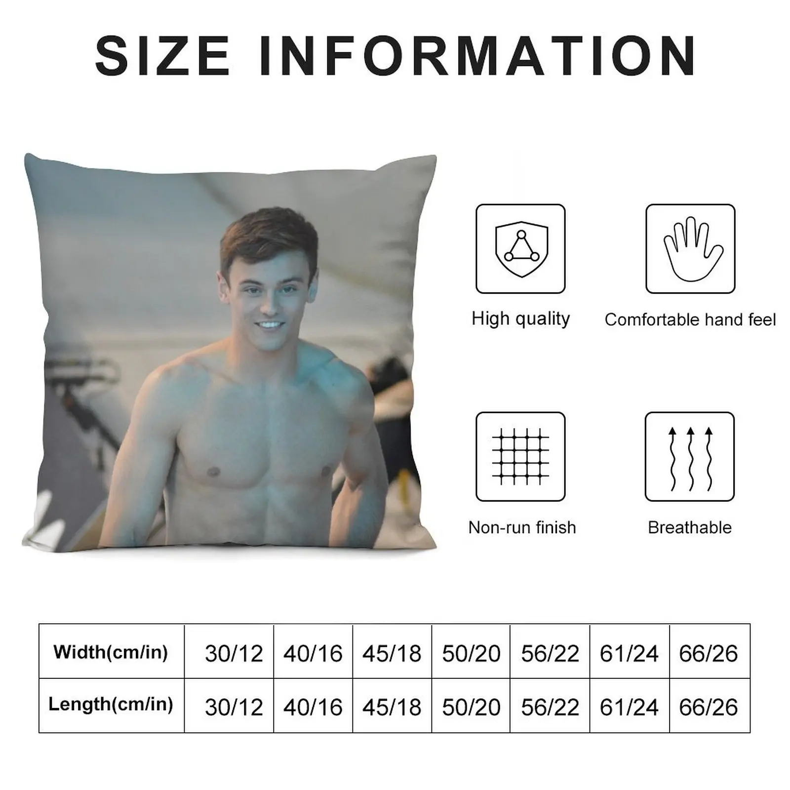 Tom Daley Diver Throw Pillow Decorative Cover For Living Room Rectangular Cushion Cover covers for pillows pillow