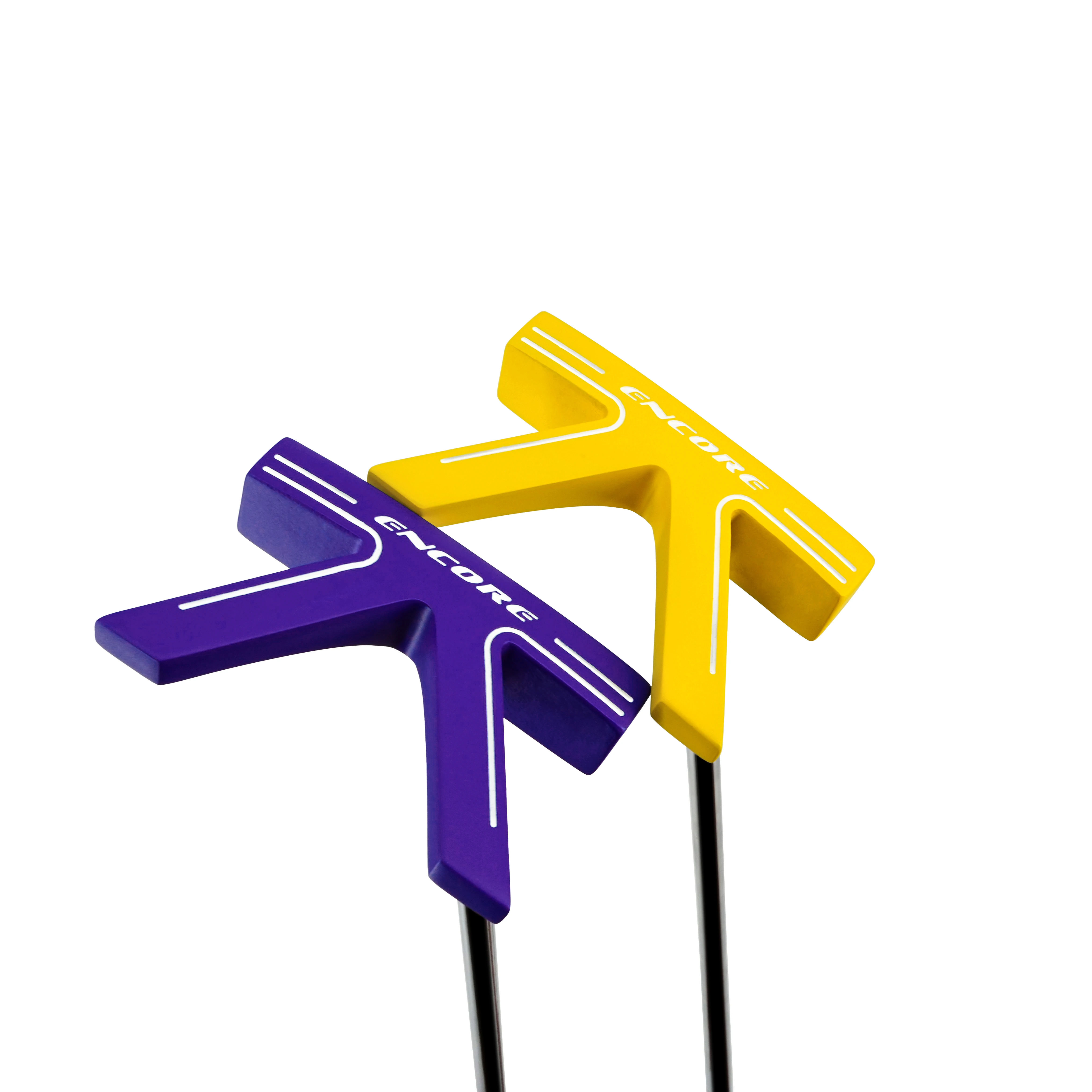 

Encore K-Style Putter | 34inch Right-Handed | CNC Milled Face | Yellow & Purple | High MOI Mallet Putter for Men & Women | Golf