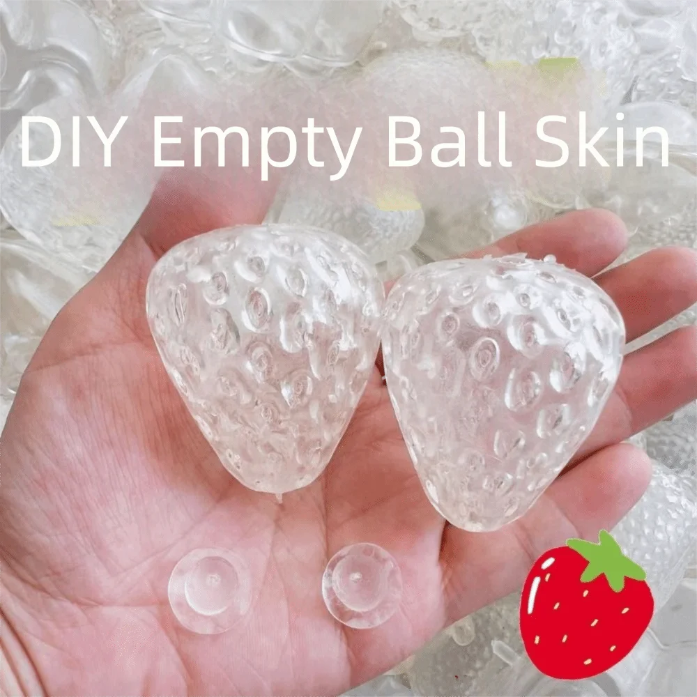 Slow Rebound DIY Empty Ball Skin Soft TRP Maltose Squeeze DIY Pressure Ball Kit Transparent Flexible Handmade Ball Skin Kids Toy
