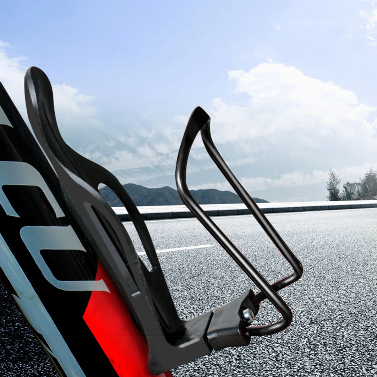 

2Pcs Adjustable Bike Bottle Holder Aluminium Alloy Water Bottle Cage Lightweight Cycling Cup Holder for Mountain Road Folding