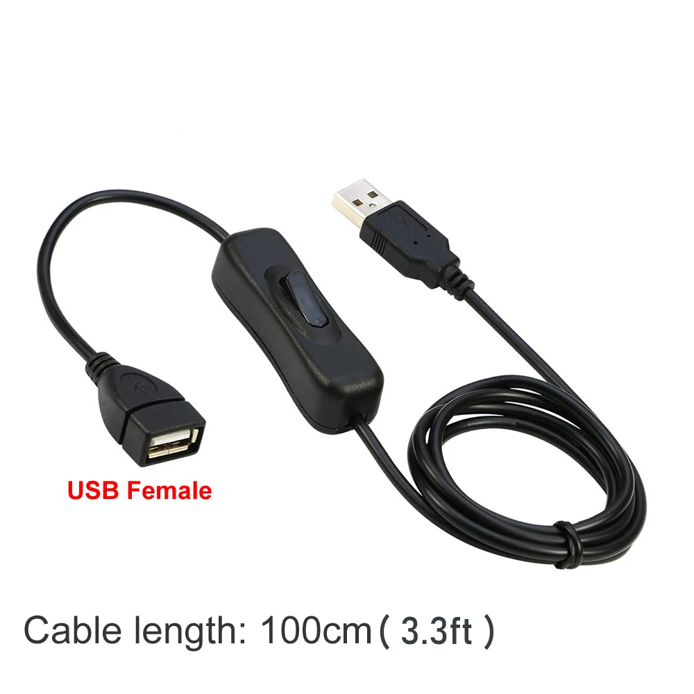 Type C Switch Cable with USB to DC Power Switch
