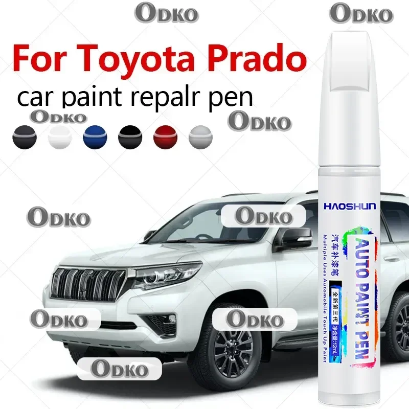 For Toyota Prado 1996-2025 J120 J250 Paint Repair Pen Touch Up Scratch Remover DIY Auto Accessories Black White Gray Red Blue