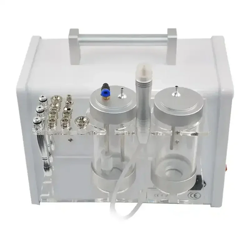 2 in 1 Professional glow facial diamond crystal vacuum powder microdermabrasion machine dermabrasion peel micro pen device home