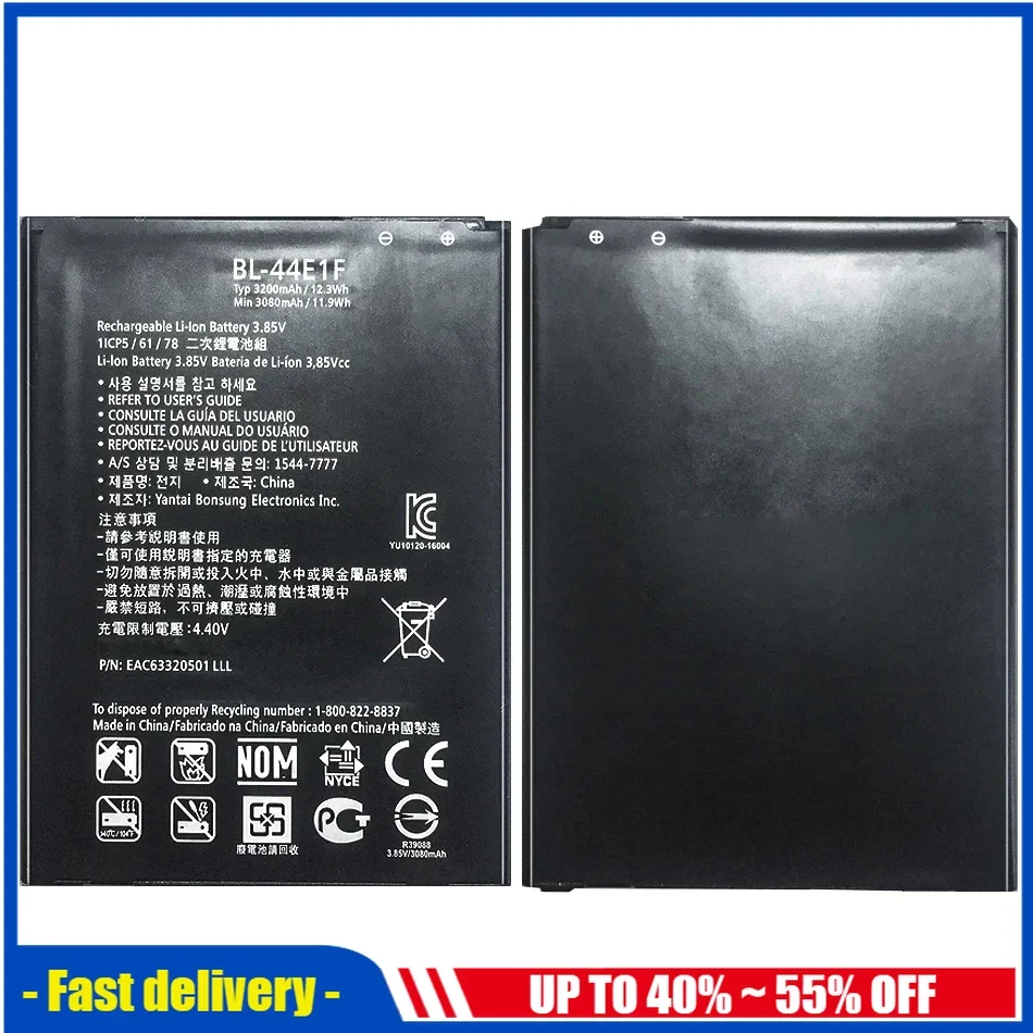 BL-41A1H BL-41ZH BL-44E1F BL-44JN BL-45B1F BL-T34 BL-T36 BL T37/T42 Battery For LG V10 V20 V30 V30+ V40 V50 P970 H340 F60 ThinQ