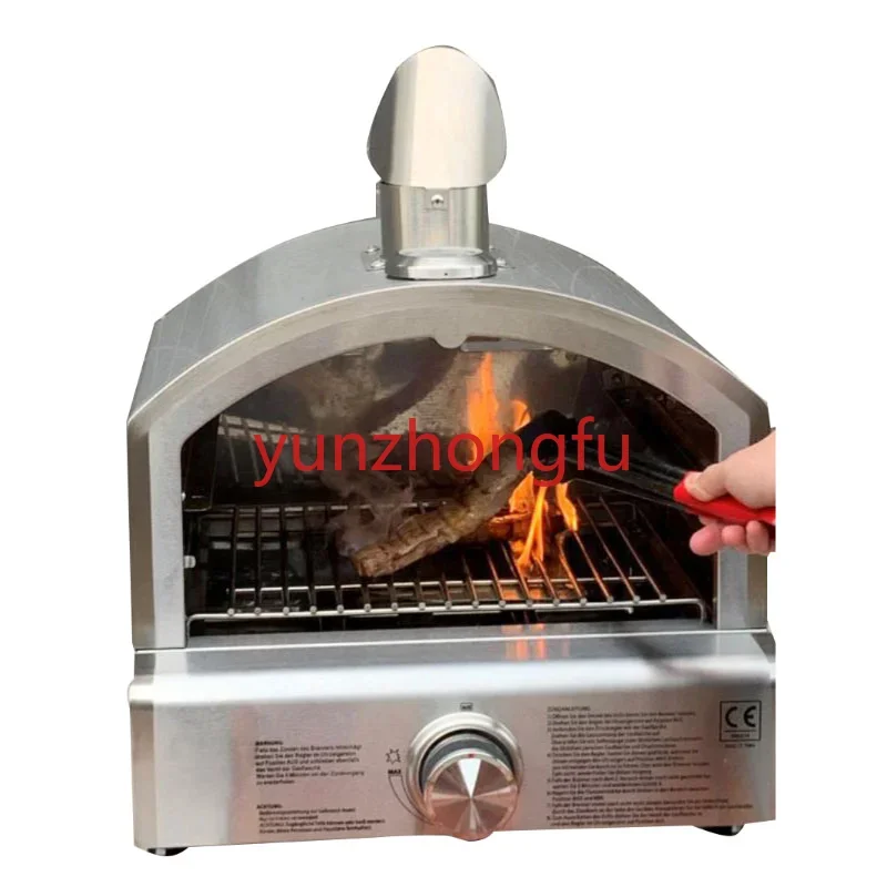 XM-039 Portable Pizza Oven LPG Baking Machine Outdoor Cooking   Stainless Steel Grilled Steak